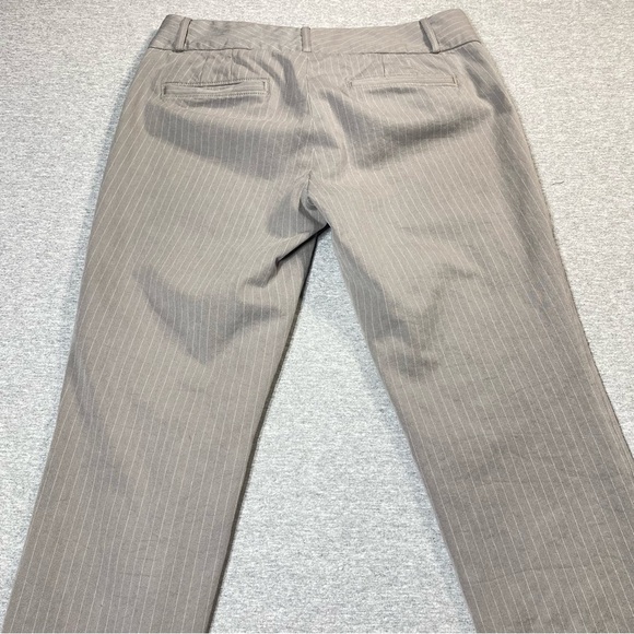 BANANA REPUBLIC Pants Women 8 Gray Pinstripe Sloan Fit Mid Rise Business Slacks - Picture 8 of 16